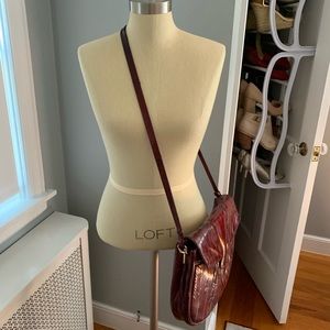 Vintage eel skin crossbody.